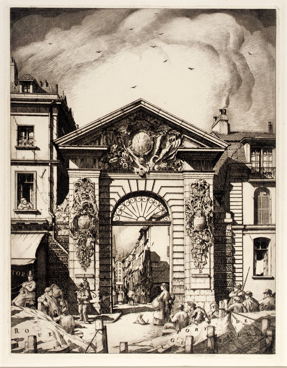 Rouen, Porte de Guillaume od Frederick G. Hall