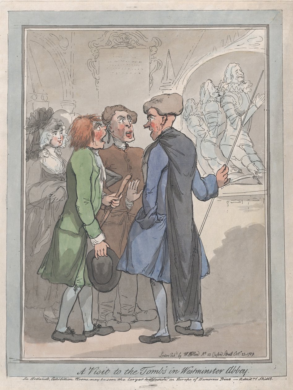 Návštěva hrobek ve Westminsterském opatství, 23. října 1789. od Frederick George Byron