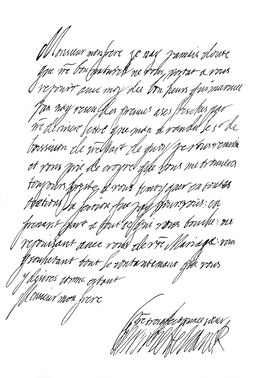 Dopis Henrietty Marie, královny Karla I., 17. století 1865. od Frederick George Netherclift