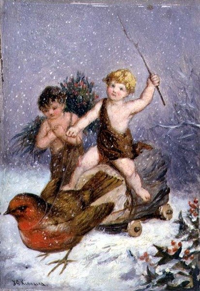 The Four Seasons: Winter (olej na palubě) od Frederick Gerald Kinnaird