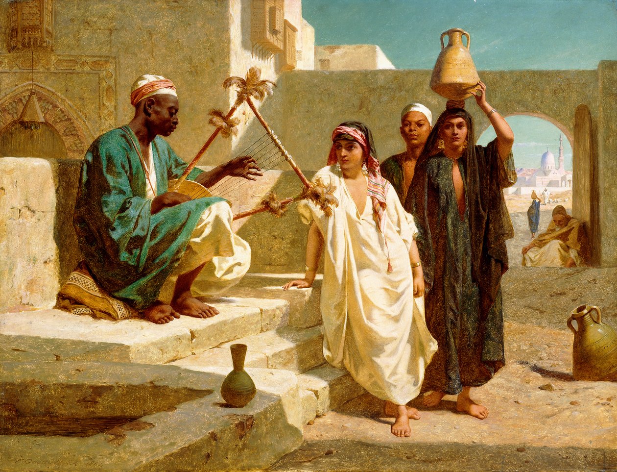 Píseň núbijského otroka, 1864 od Frederick Goodall