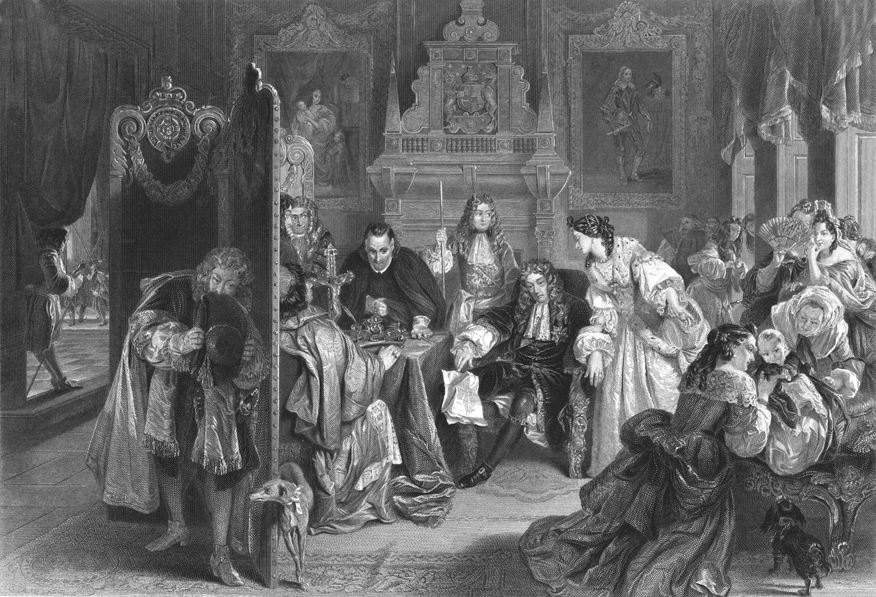 James II přijímá zprávy o přistání prince z Orange, c1890 od Frederick Heath