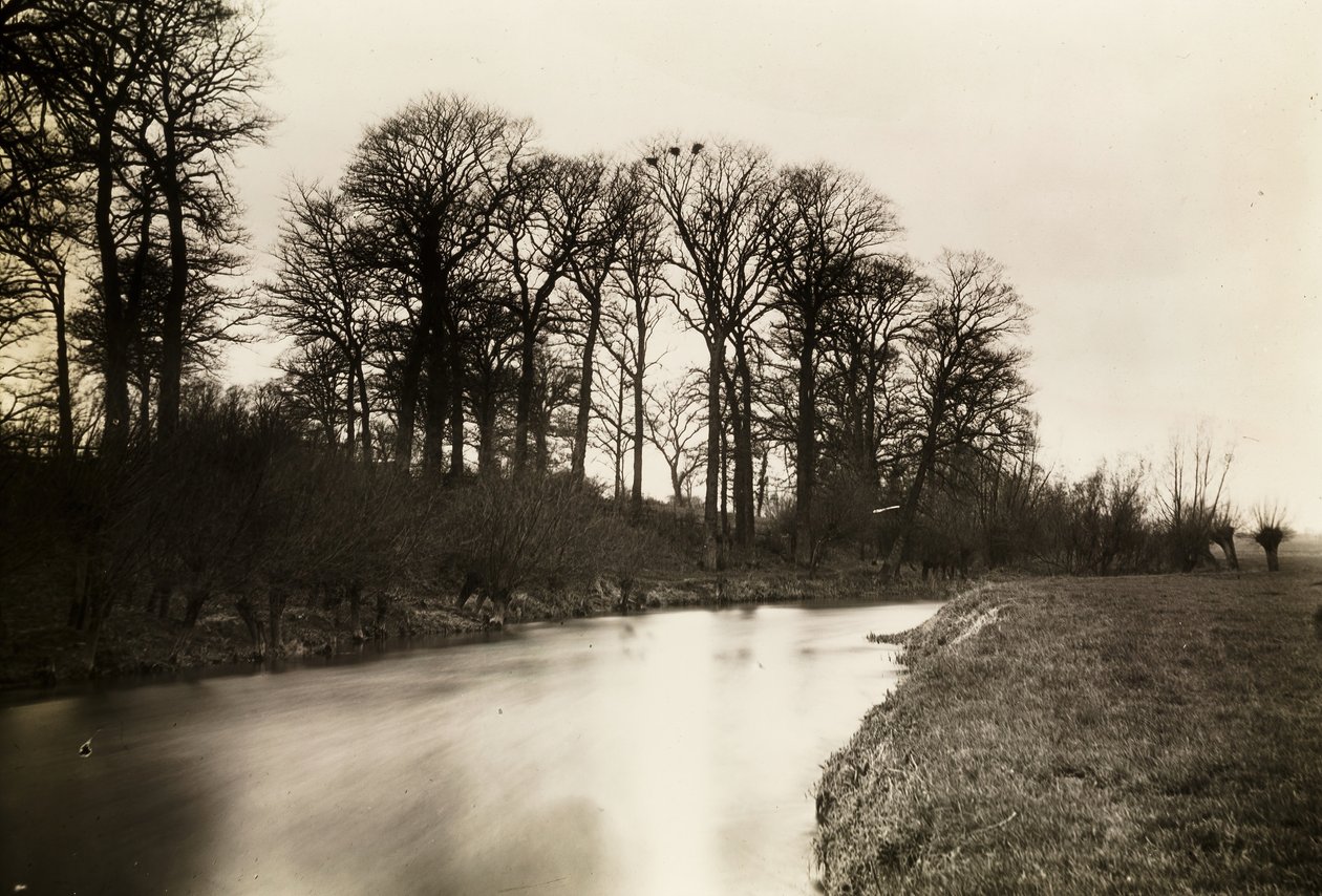 Kelmscott Manot: The Thames Near the Manor, 1896. od Frederick Henry Evans