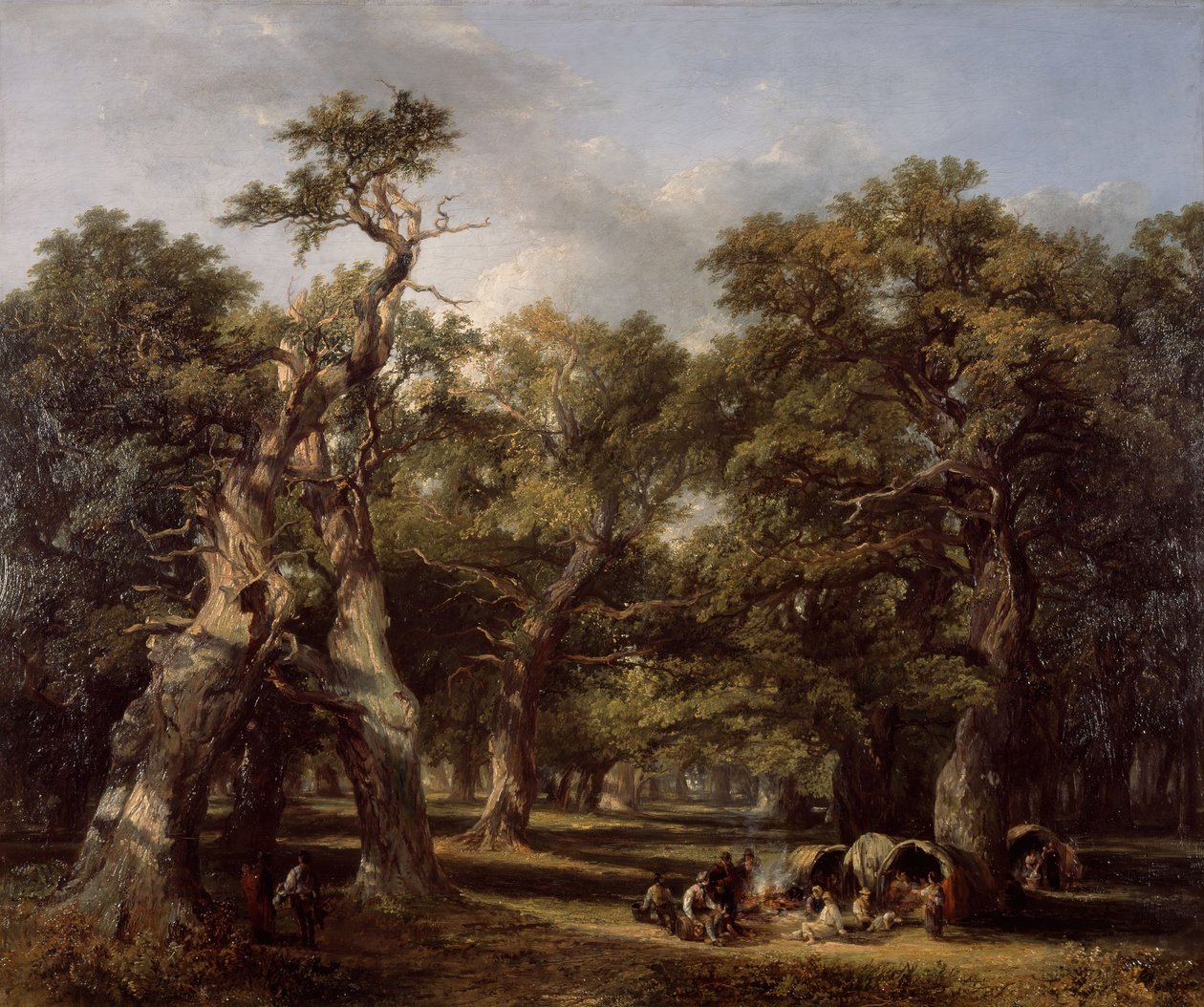 A Forest Glade, Arden, Warwickshire, 1845. od Frederick Henry Henshaw