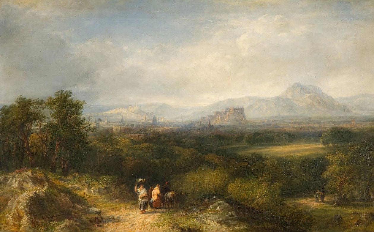 Edinburgh z Corstorphine, 1846. od Frederick Henry Henshaw