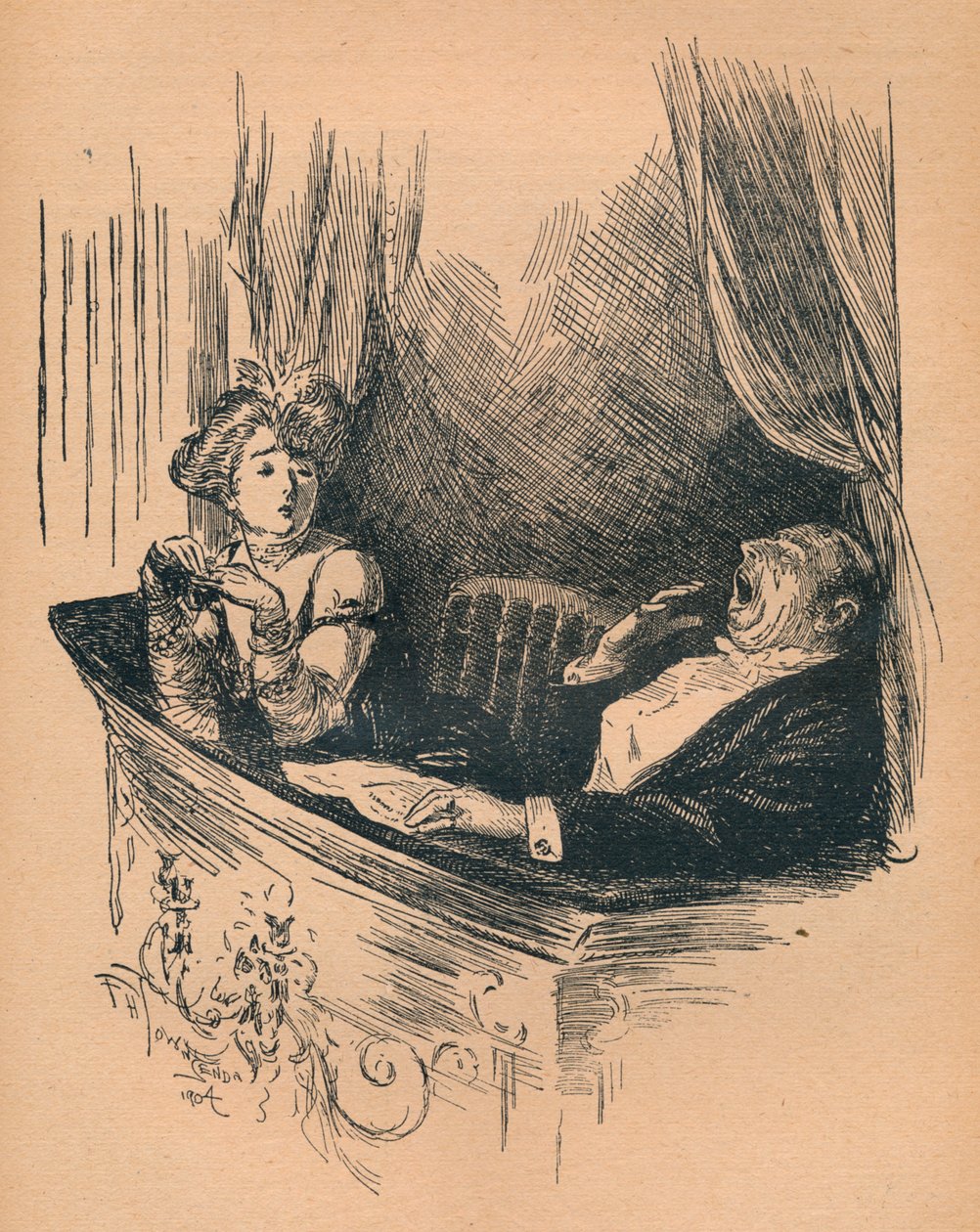 True Appreciation, zaslechnuta v divadle, 1904 od Frederick Henry Townsend