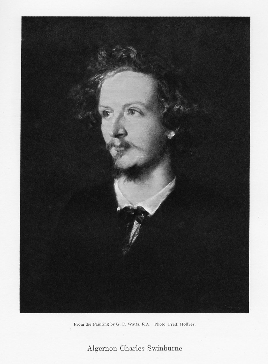 Algernon Charles Swinburne, anglický básník, c1867. od Frederick Hollyer