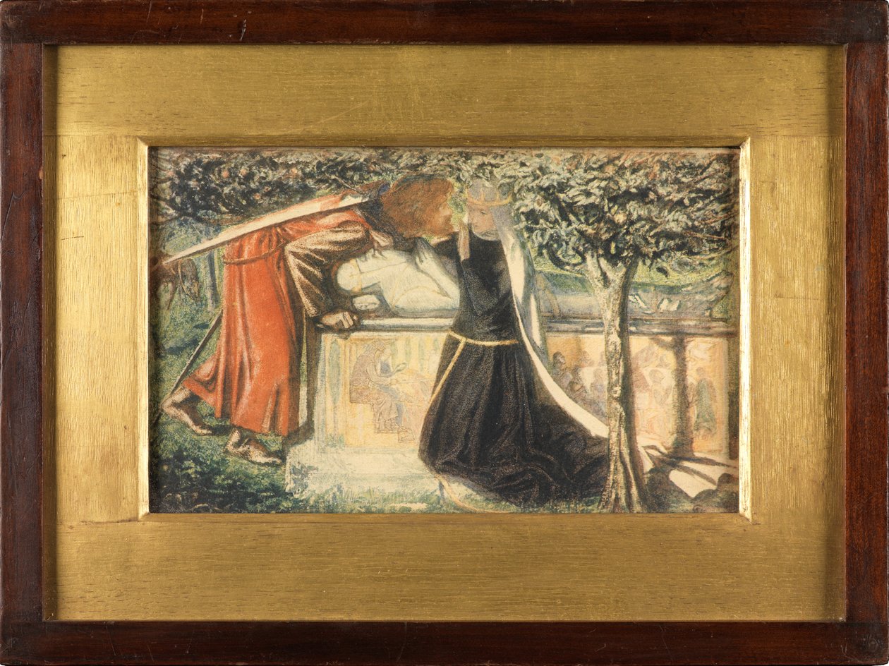 Hrob krále Artuše (barevný tisk) od Frederick Hollyer