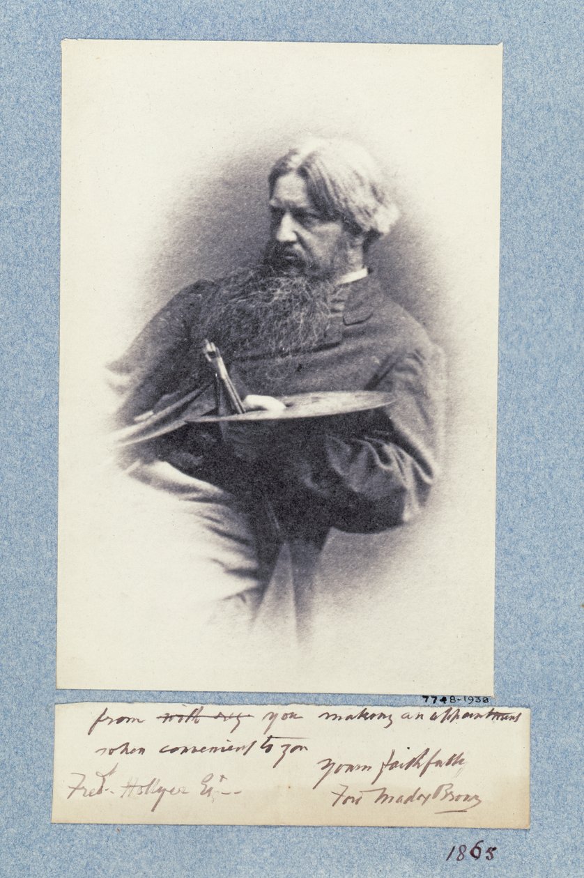 Portrét Forda Madoxe Browna (1821-93) kolem roku 1870 (platinový tisk) od Frederick Hollyer