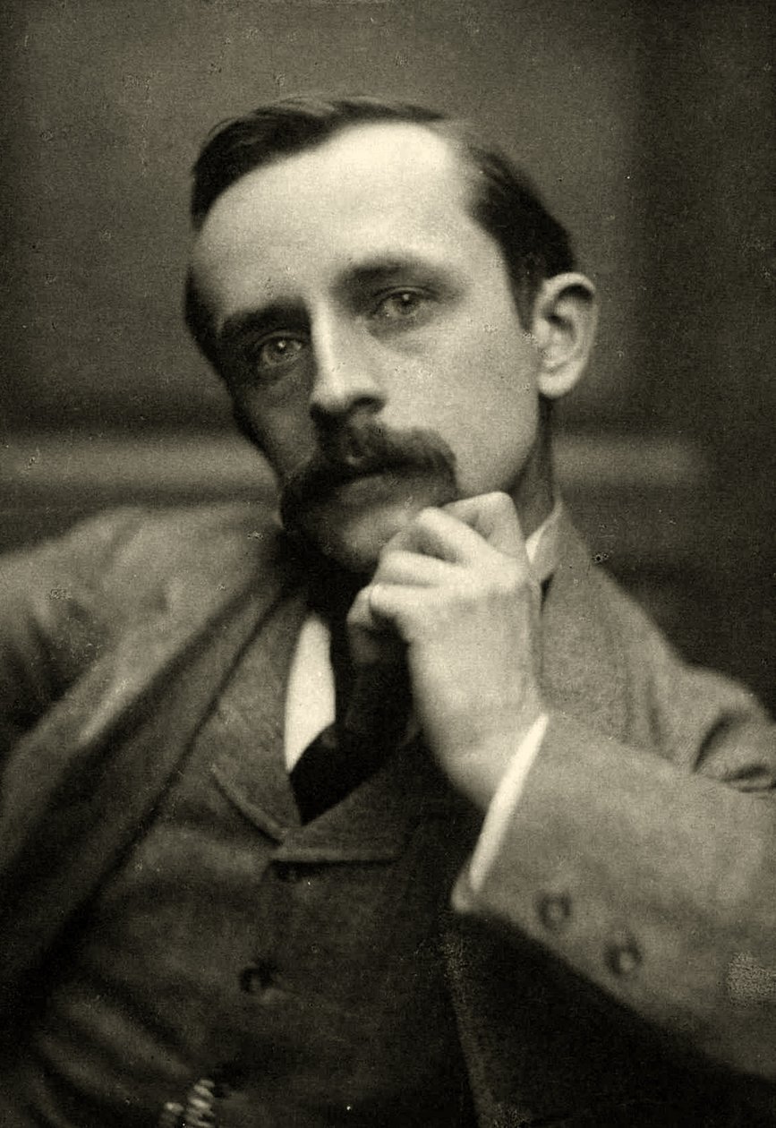 Portrét J.M.Barrieho, 1892 (Sépiová fotografie) od Frederick Hollyer