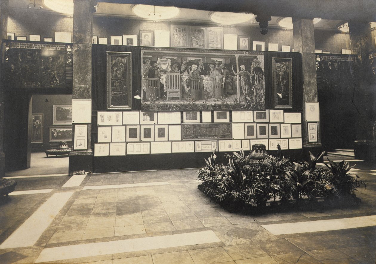 Edward Burne-Jones Memorial Exhibition v New Gallery od Frederick Hollyer