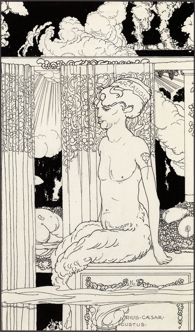 Faun ze zlatého Tiberia, cca 1910 od Frederick Ilbery Lynch