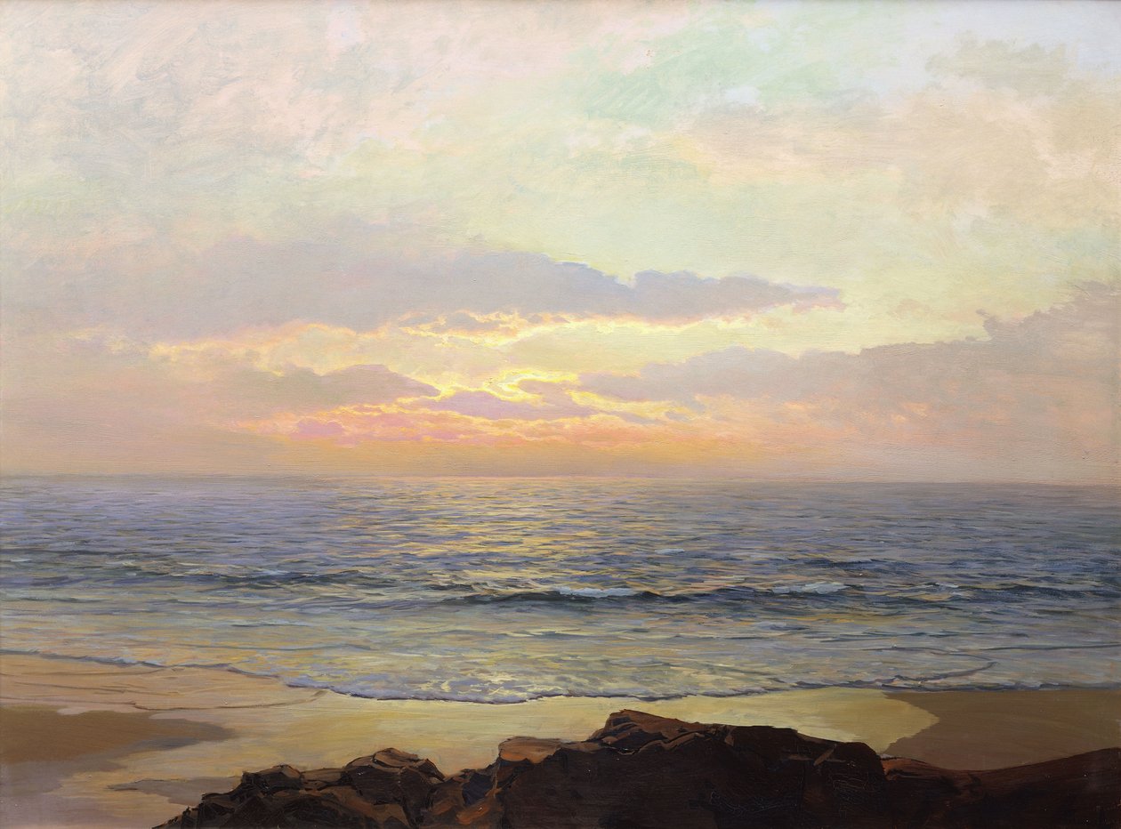 Poklidný západ slunce od Frederick Judd Waugh