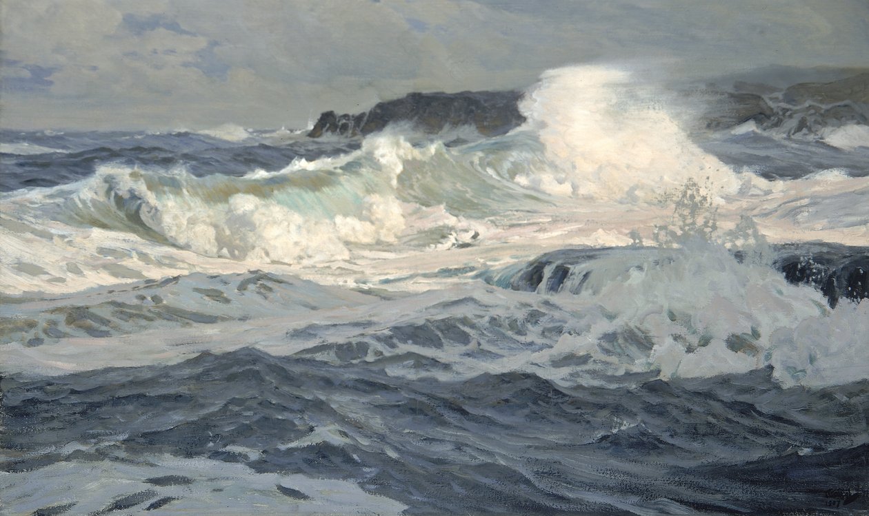 Southwesterly Gale, St. Ives, 1907. od Frederick Judd Waugh