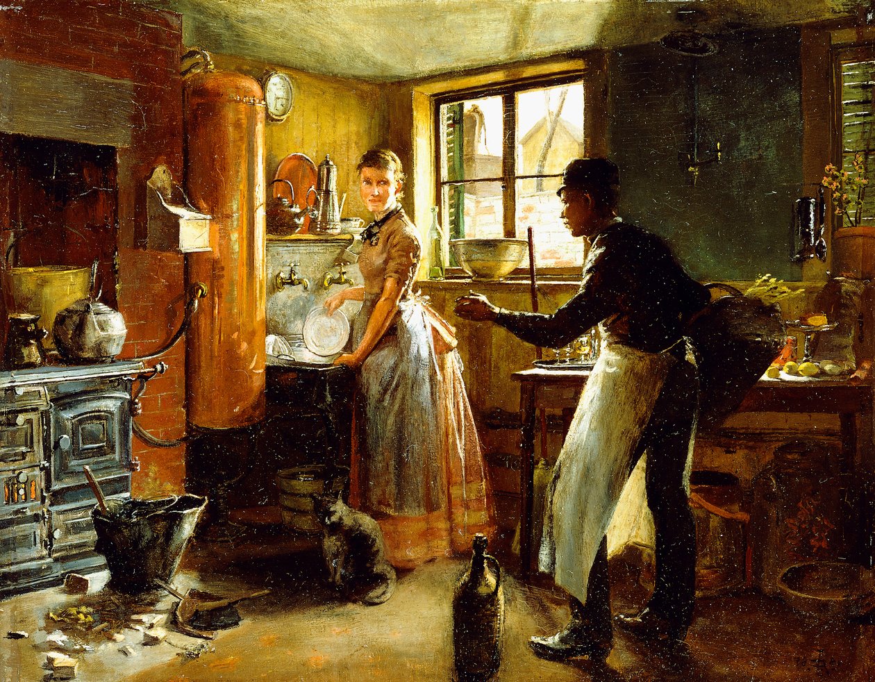 Pod schody, 1885 od Frederick Juengling