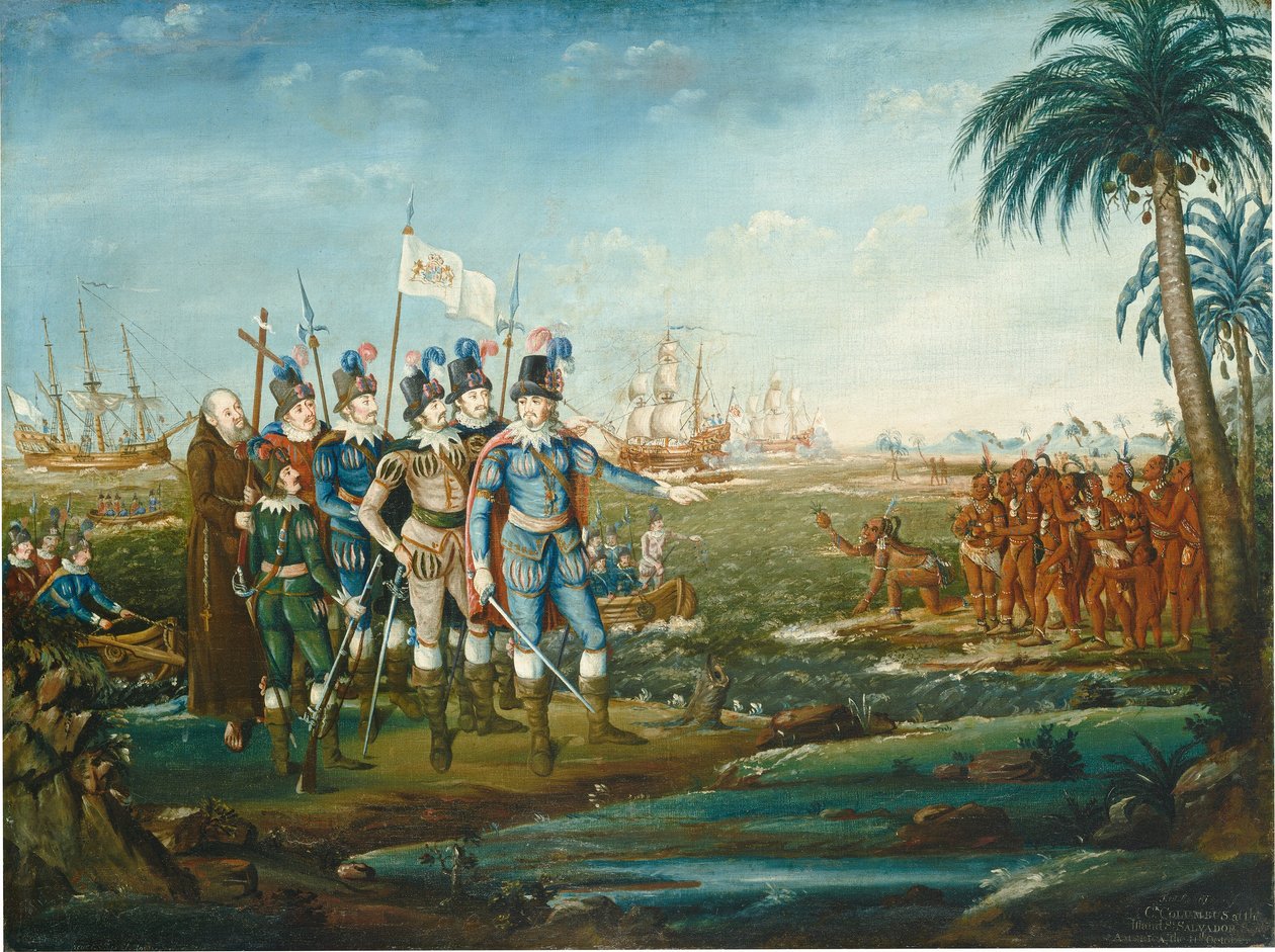 První přistání Kryštofa Kolumba, 18001805. od Frederick Kemmelmeyer