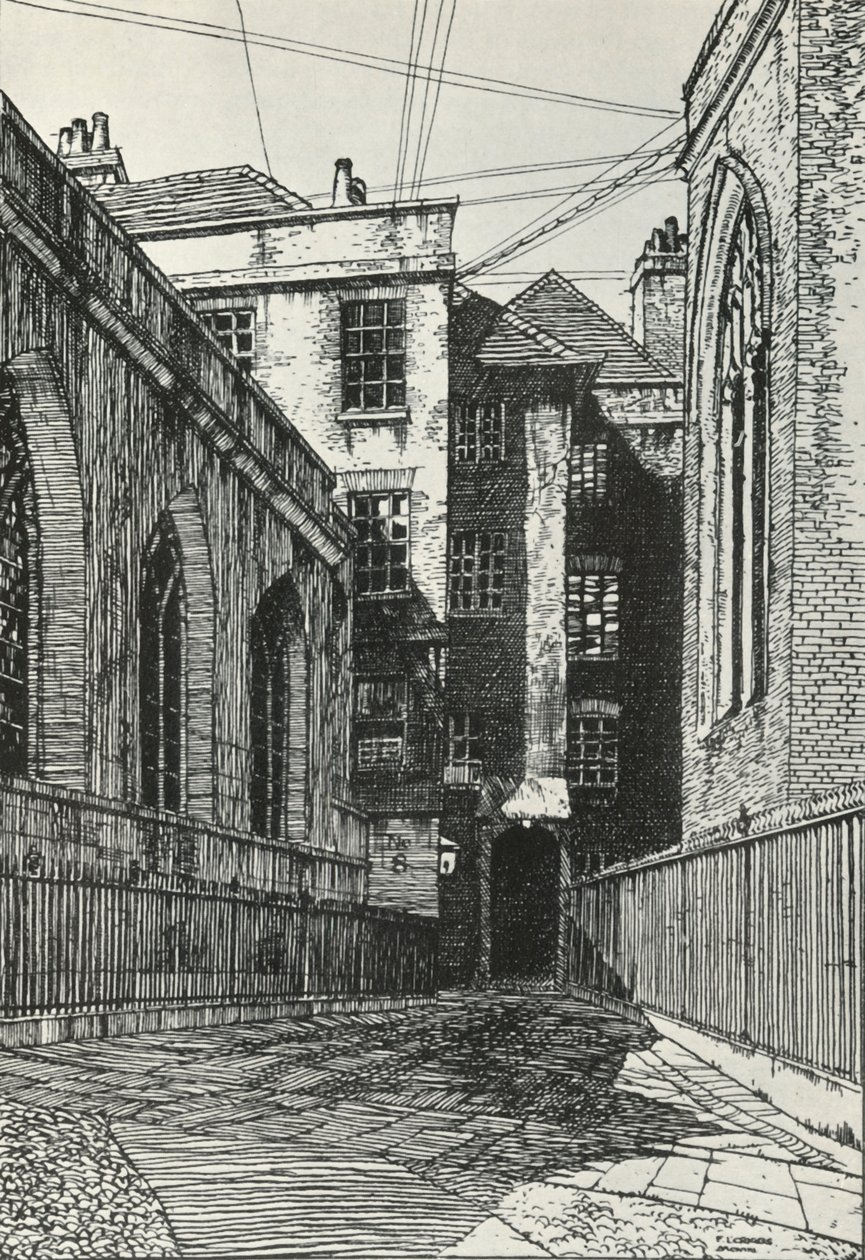 Jižní strana haly v Cliffords Inn v City of London, c1903, 1934. od Frederick Landseer Maur Griggs