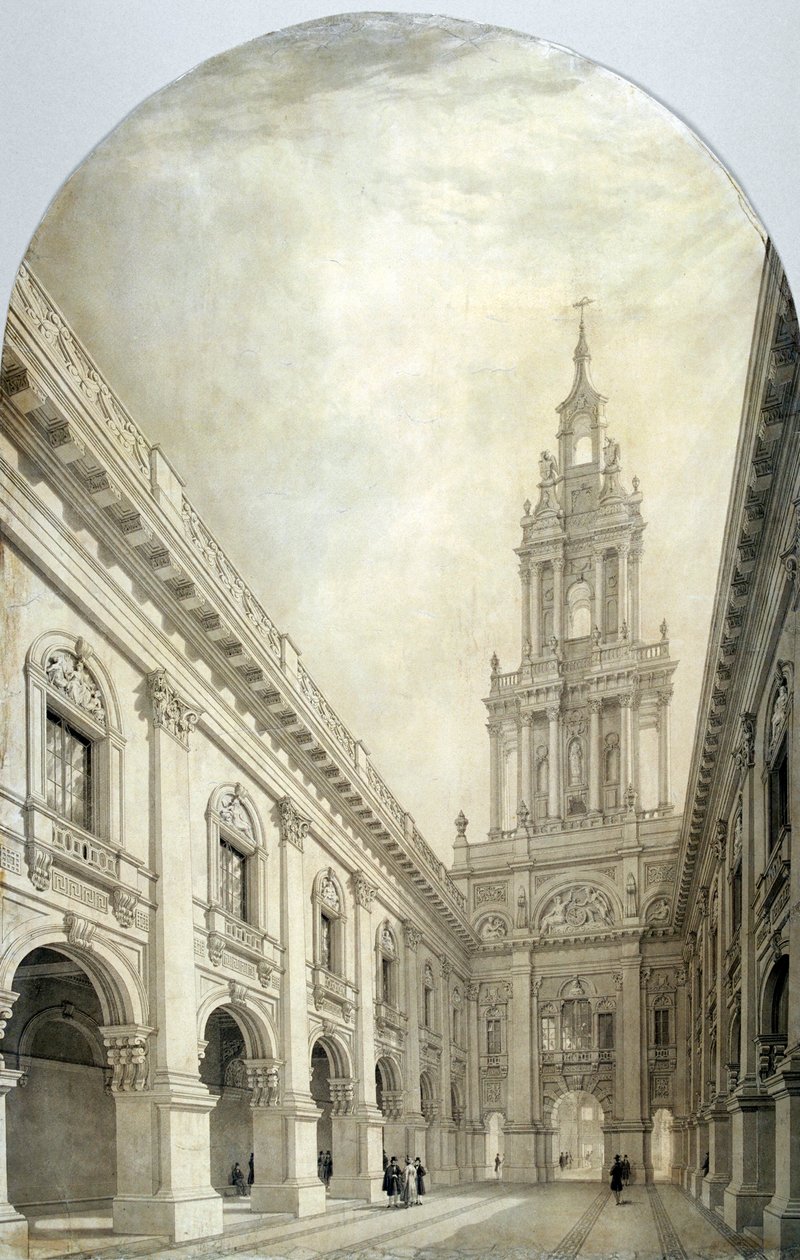 Design pro novou Royal Exchange, 1839. od Frederick Mackenzie