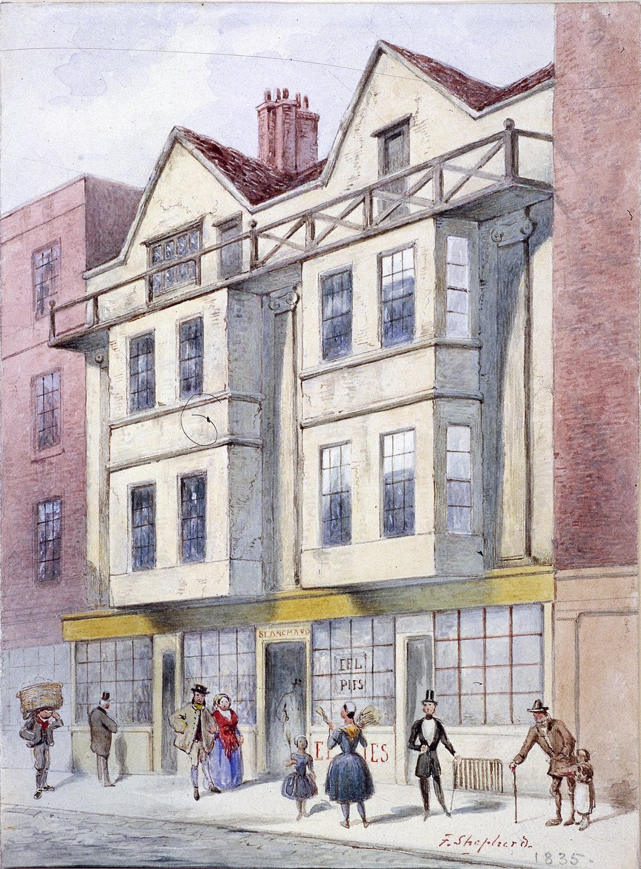 Fleet Street, Londýn, 1835 od Frederick Napoleon Shepherd