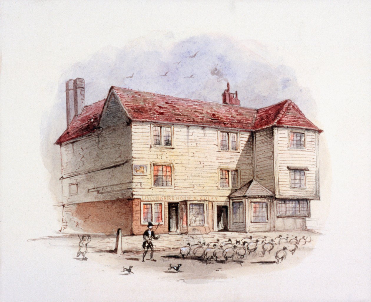 Islington Green, Londýn, c1840 od Frederick Napoleon Shepherd