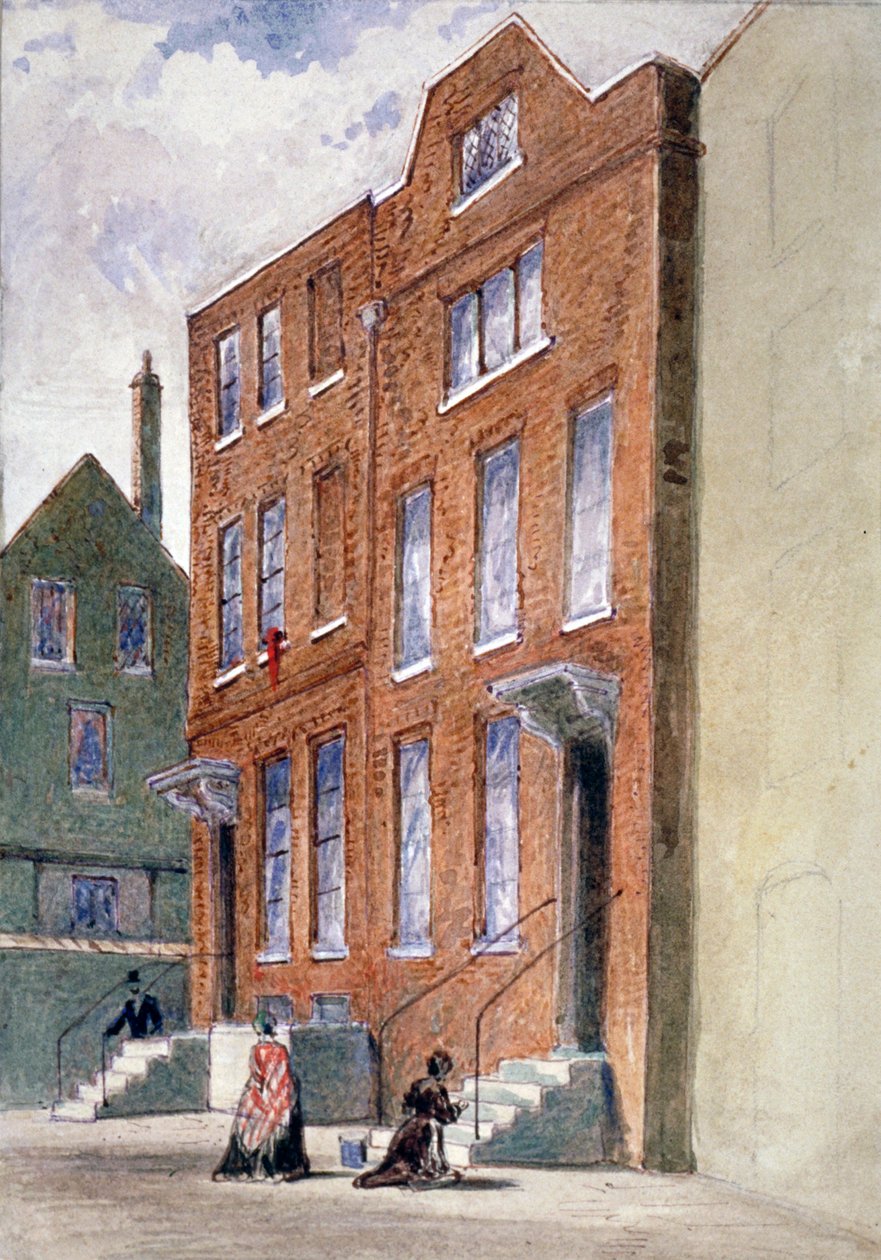 Pohled na kancelář generálního vikáře, Bell Yard, Knightrider Street, City of London, 1841. od Frederick Napoleon Shepherd