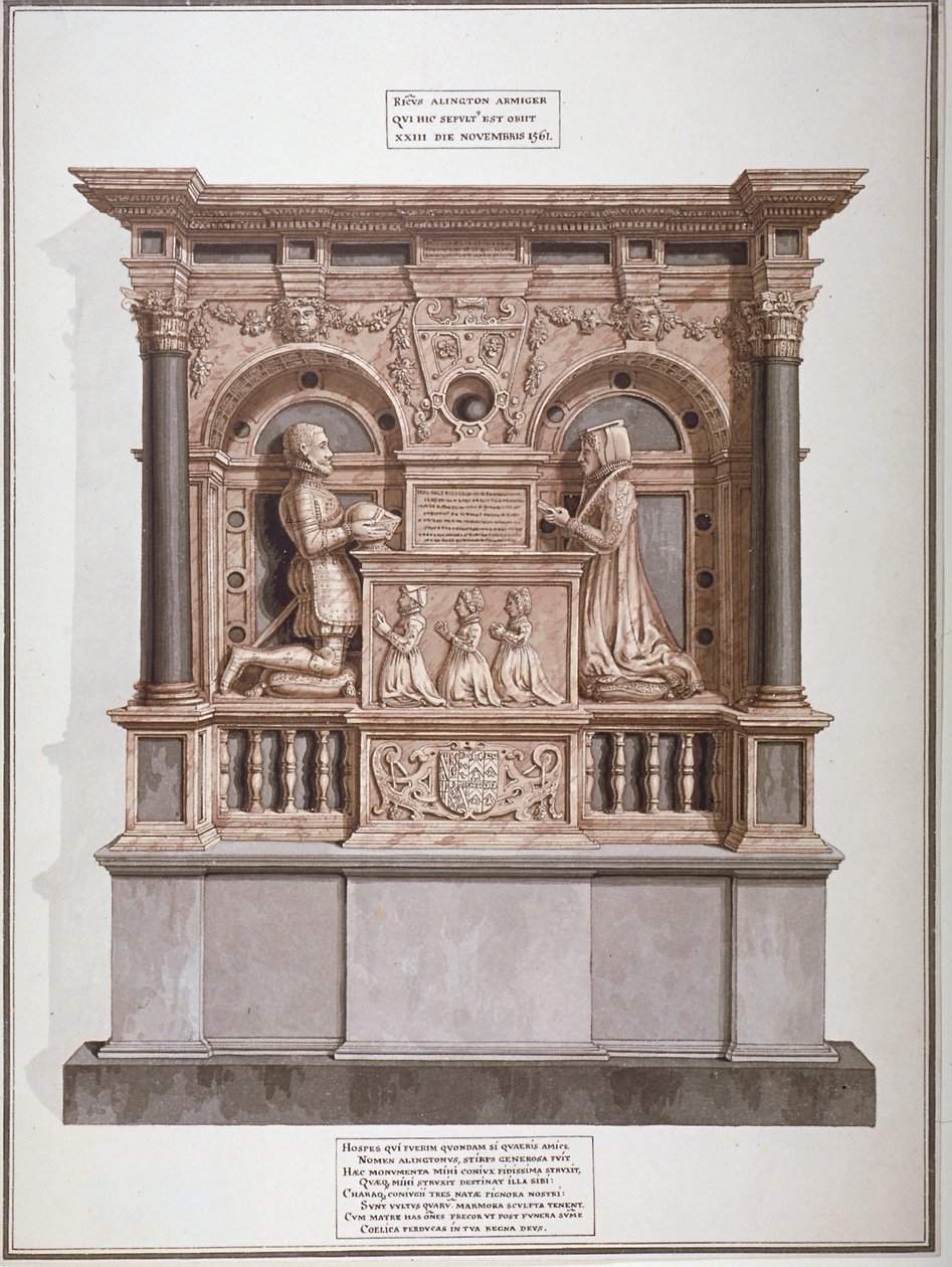 Památník Richarda Allingtona v Rolls Chapel, Chancery Lane, City of London, 1800 od Frederick Nash