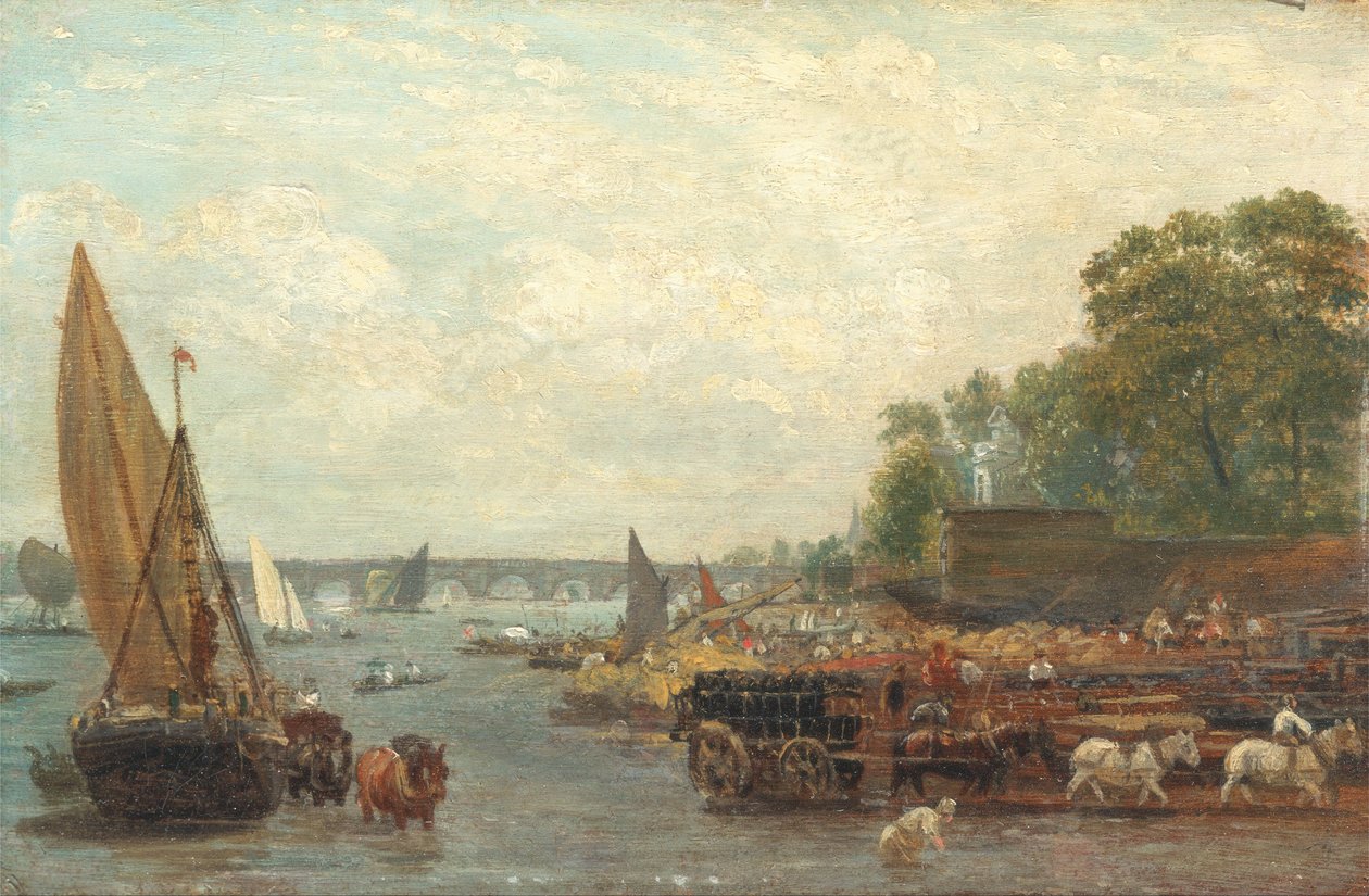 Westminsterský most od Frederick Nash