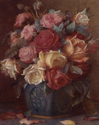 Růže ve váze od Frederick R. Spencer