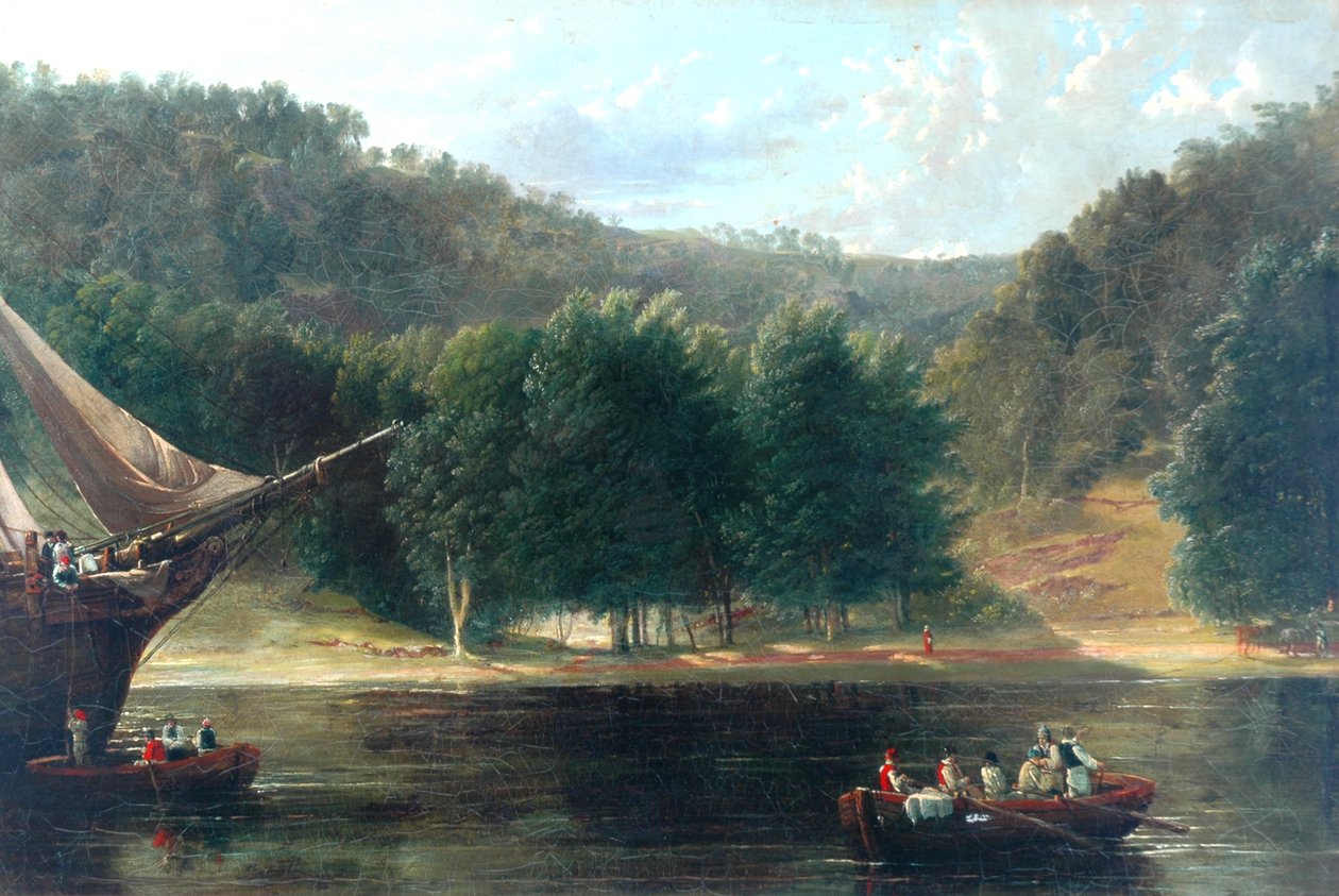 Pobřežní scéna, 1835 od Frederick Richard Lee