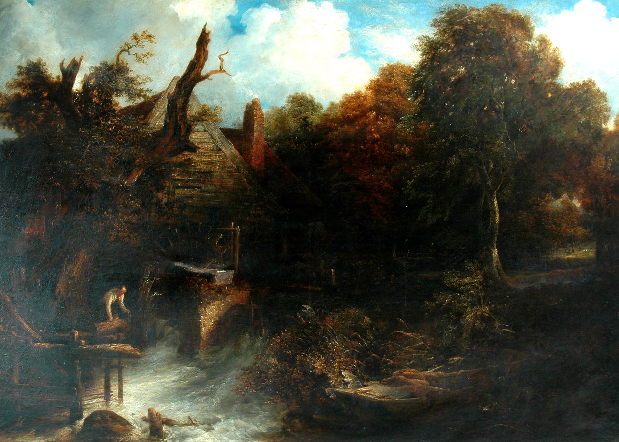 Starý vodní mlýn, Severní Devon od Frederick Richard Lee