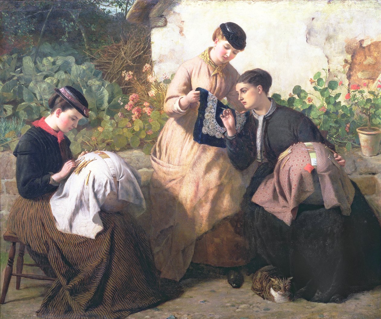 A Honiton Lace Manufactory, c.1869 od Frederick Richard Pickersgill