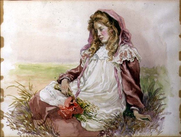 Dívka s máky od Frederick S. Lewis