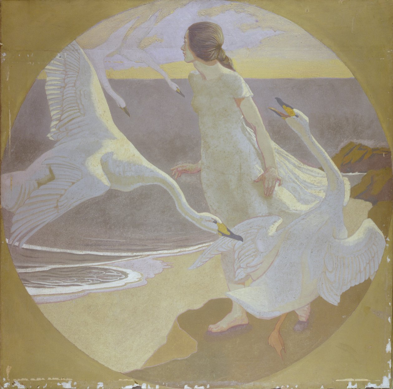 Ilustrace z pohádky (olej na plátně) od Frederick Samuel Beaumont