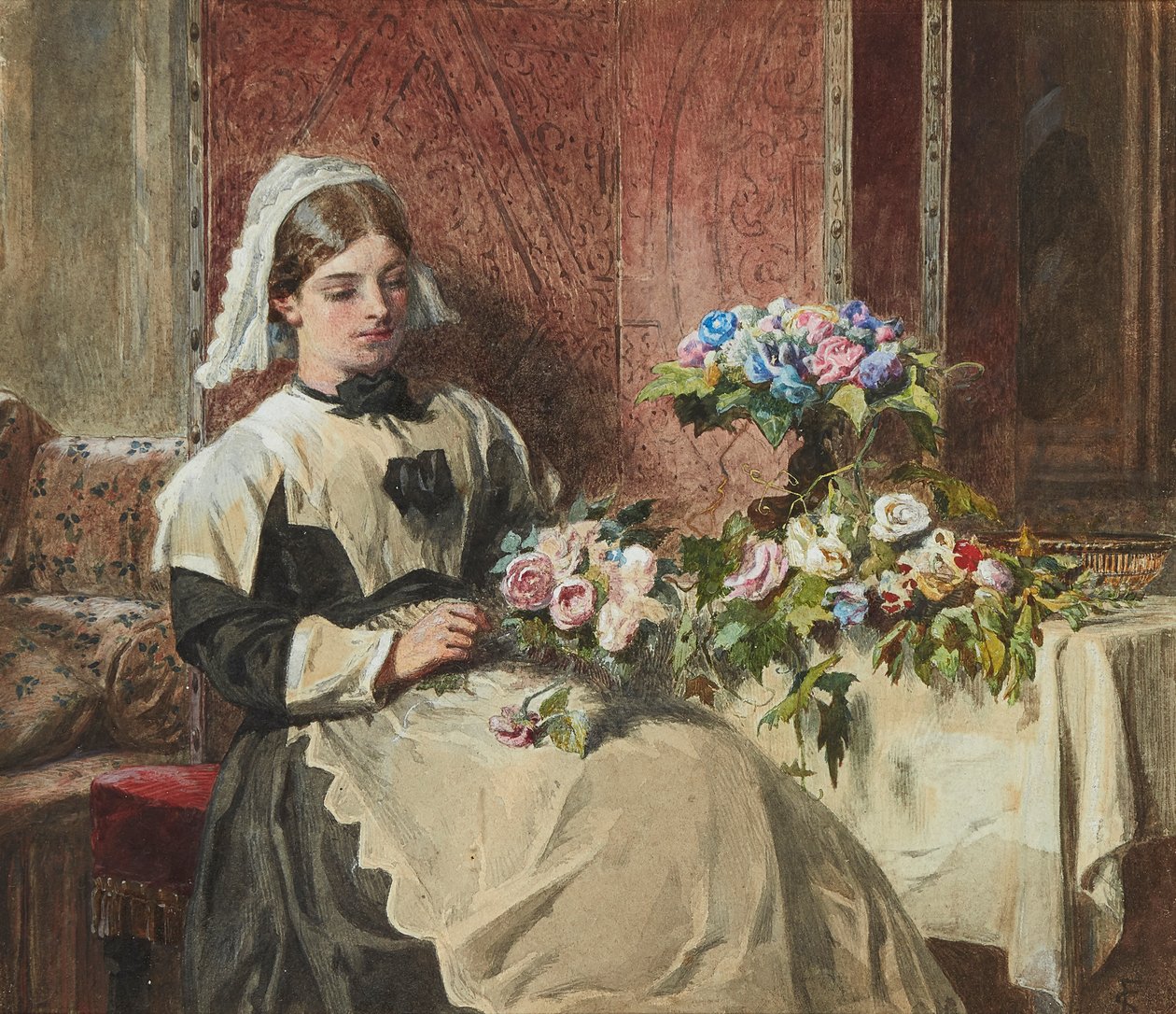 Off-Duty (akvarel) od Frederick Smallfield