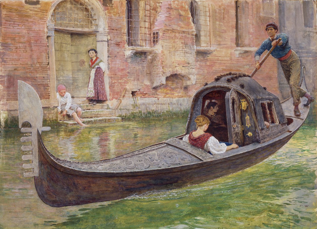 Gondola, 1868 od Frederick Walker