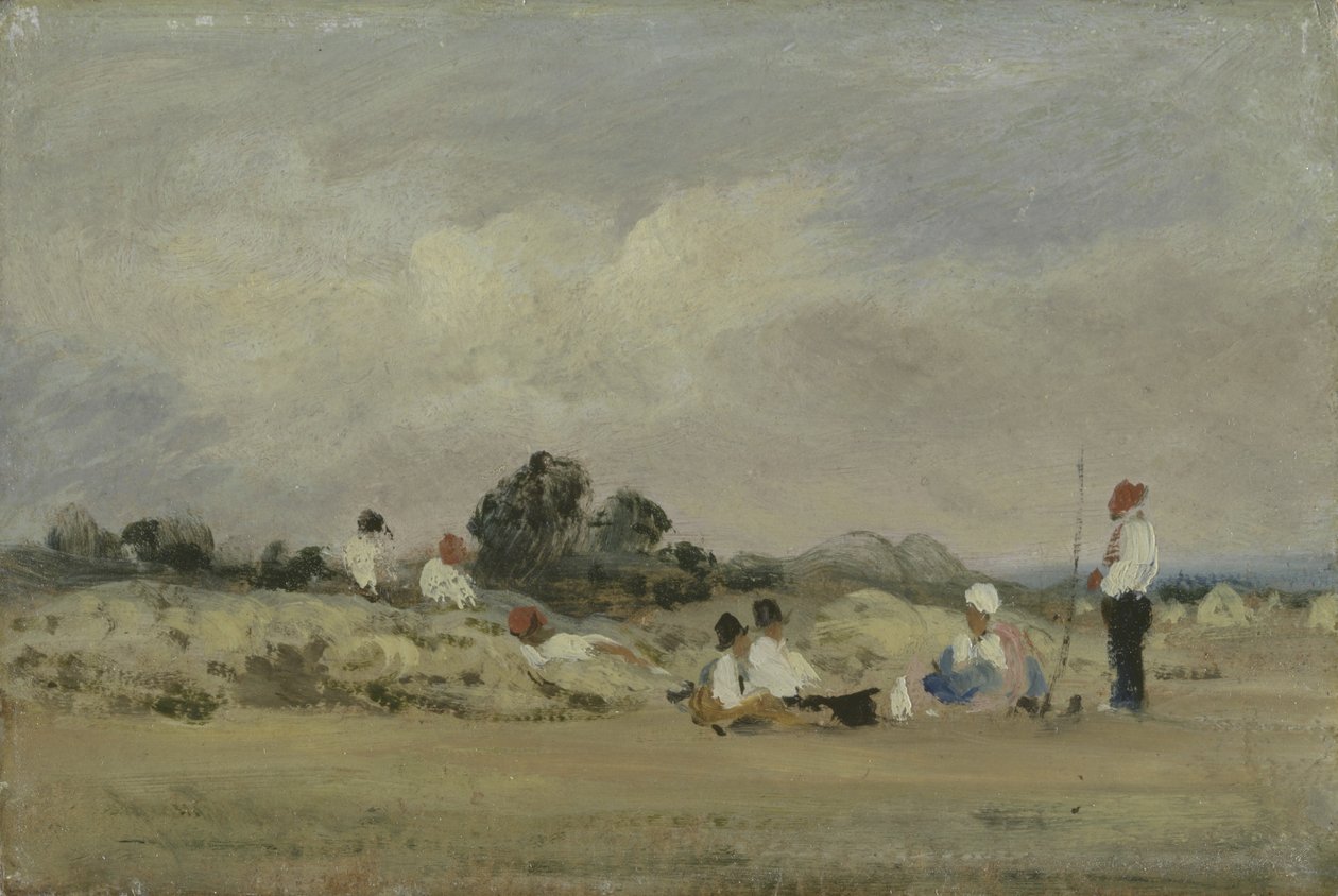 Haymakers odpočívá (olej na mlýnské desce) od Frederick Waters Watts