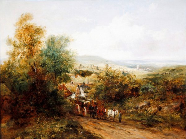 Krajina (olej na plátně) od Frederick Waters Watts