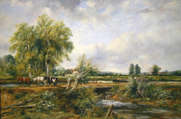 Pastorační krajina (olej na plátně) od Frederick Waters Watts