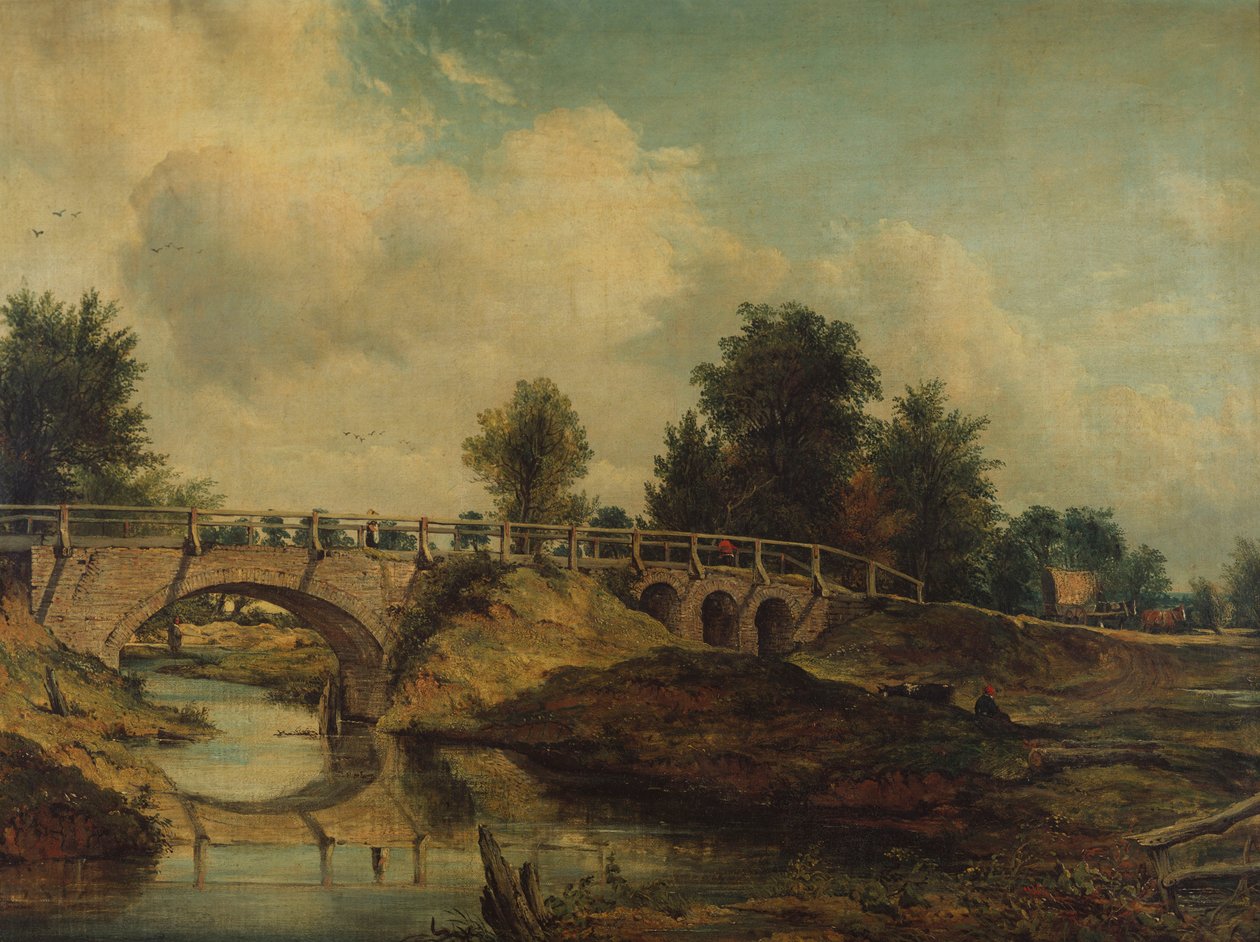 Most přes řeku Stour od Frederick Waters Watts