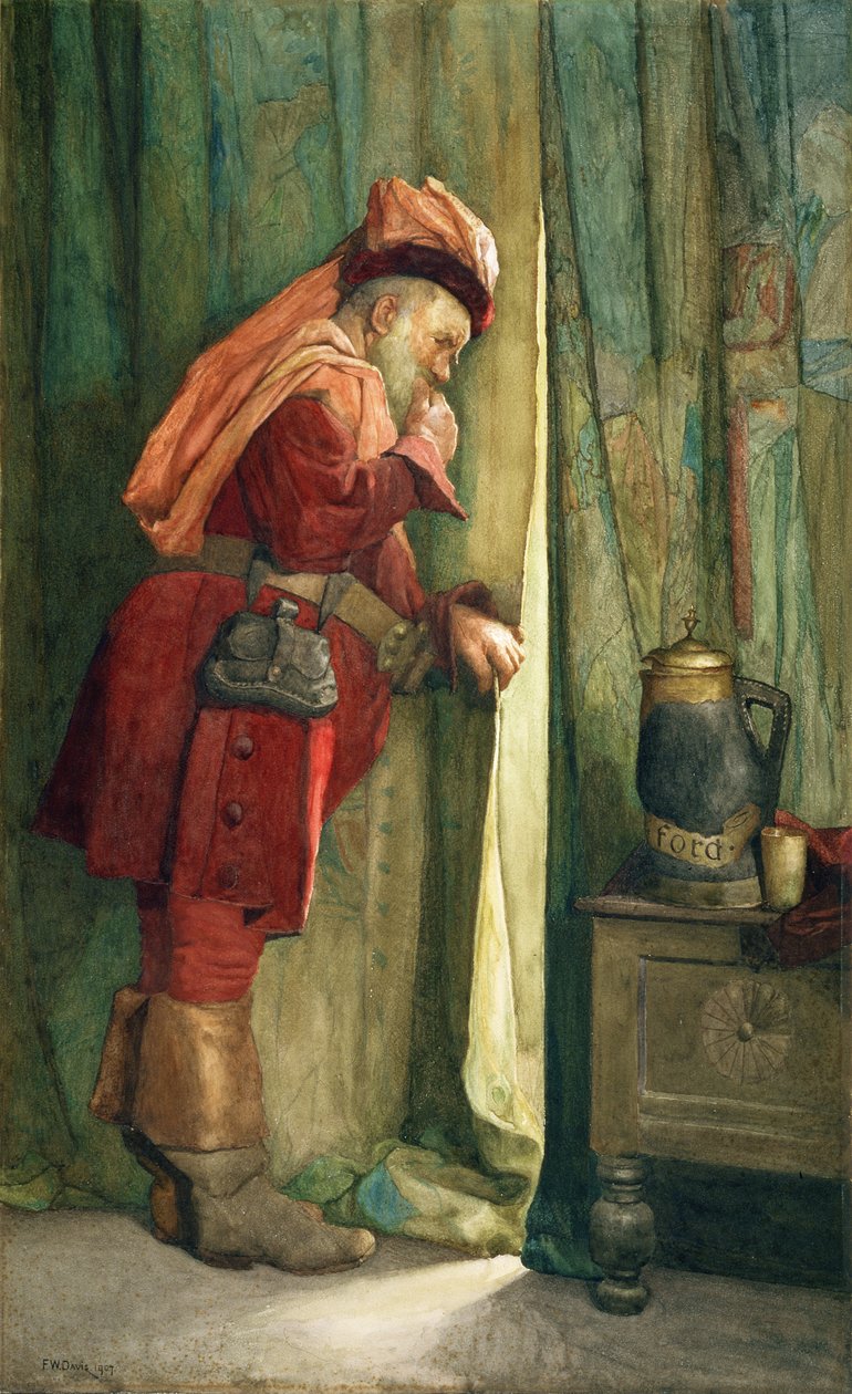 Falstaff "Vyprovodím mě za Arras" od Frederick William Davis