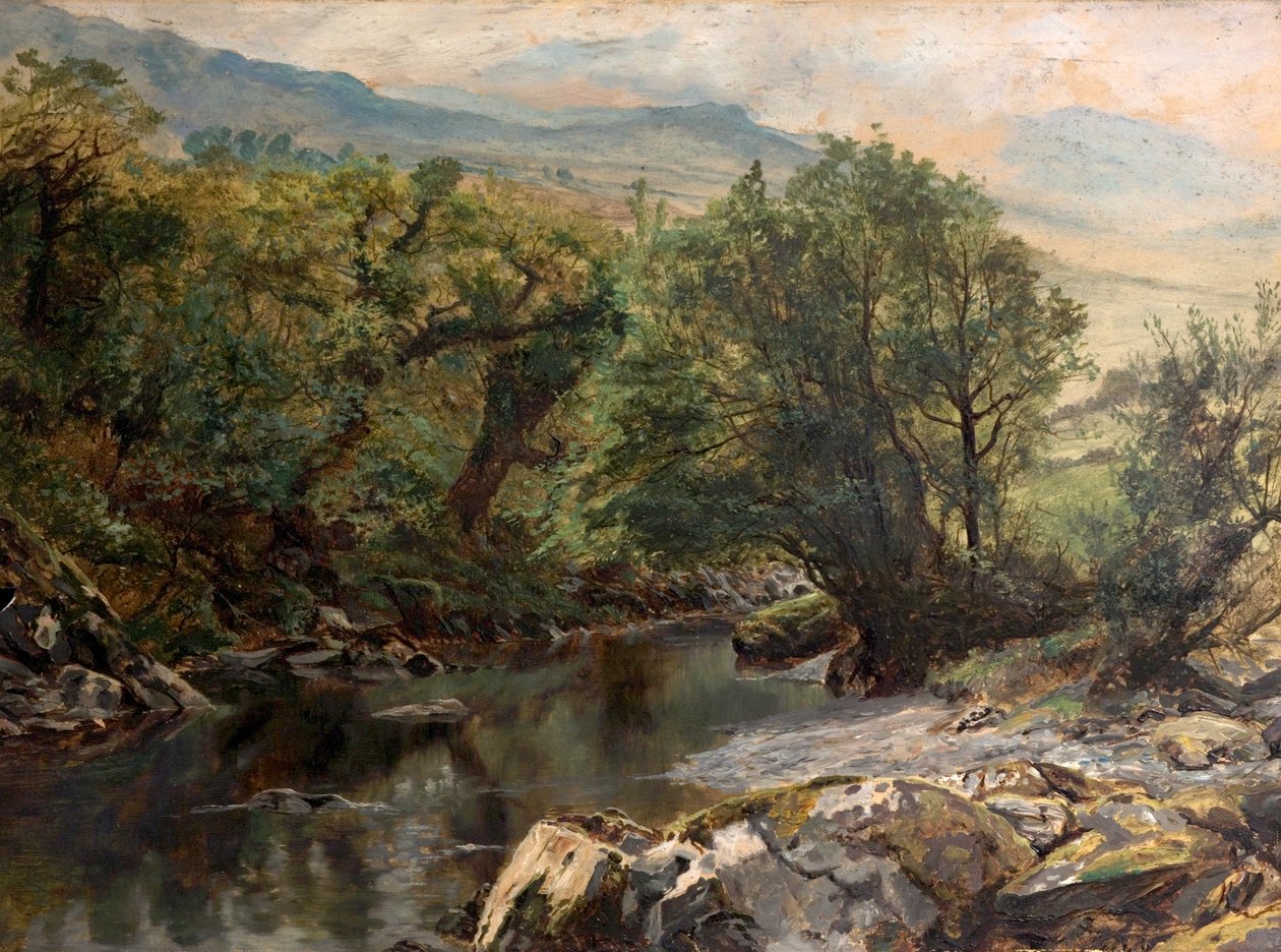 Bazén v Colwynu, Severní Wales od Frederick William Hayes