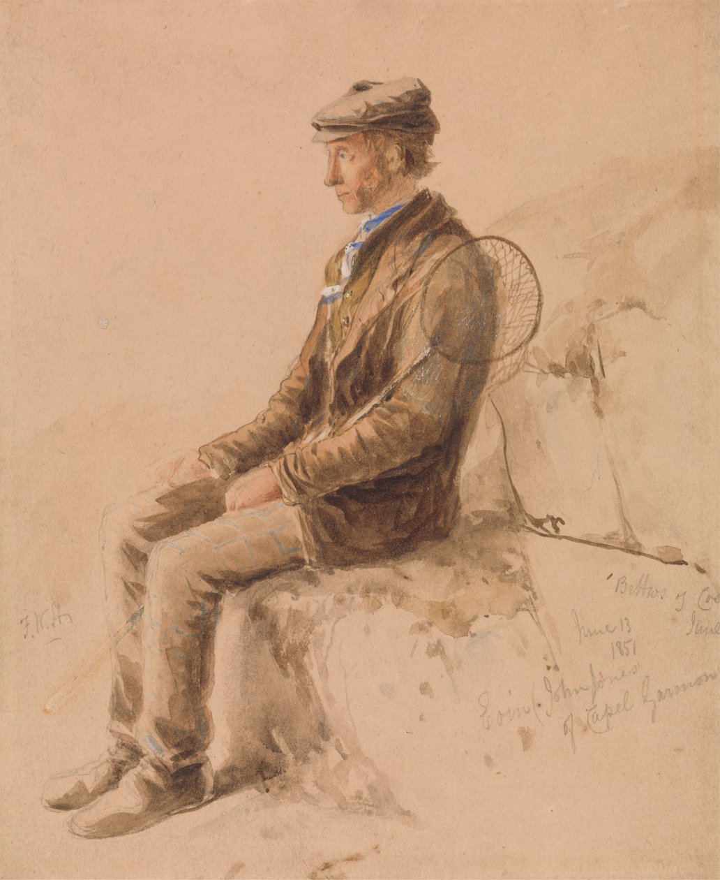 Muž s gaffem, 13. června 1851 od Frederick William Hulme