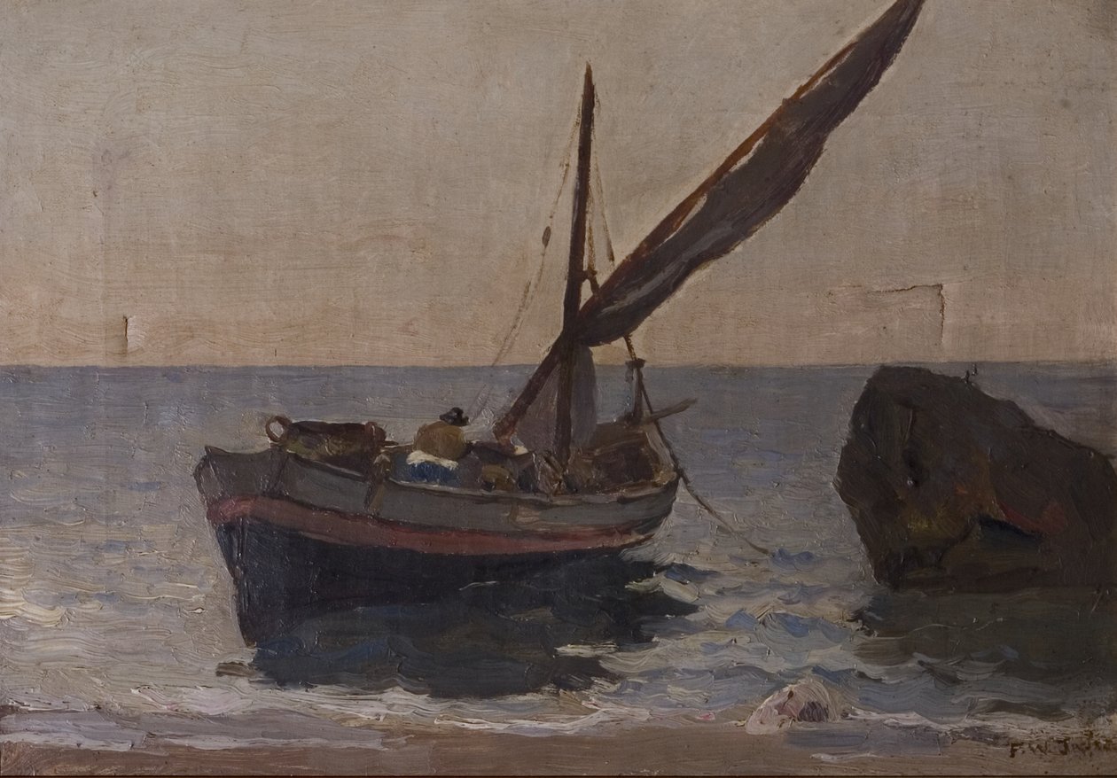 Lodě na pobřeží, počátek 20. století od Frederick William Jackson