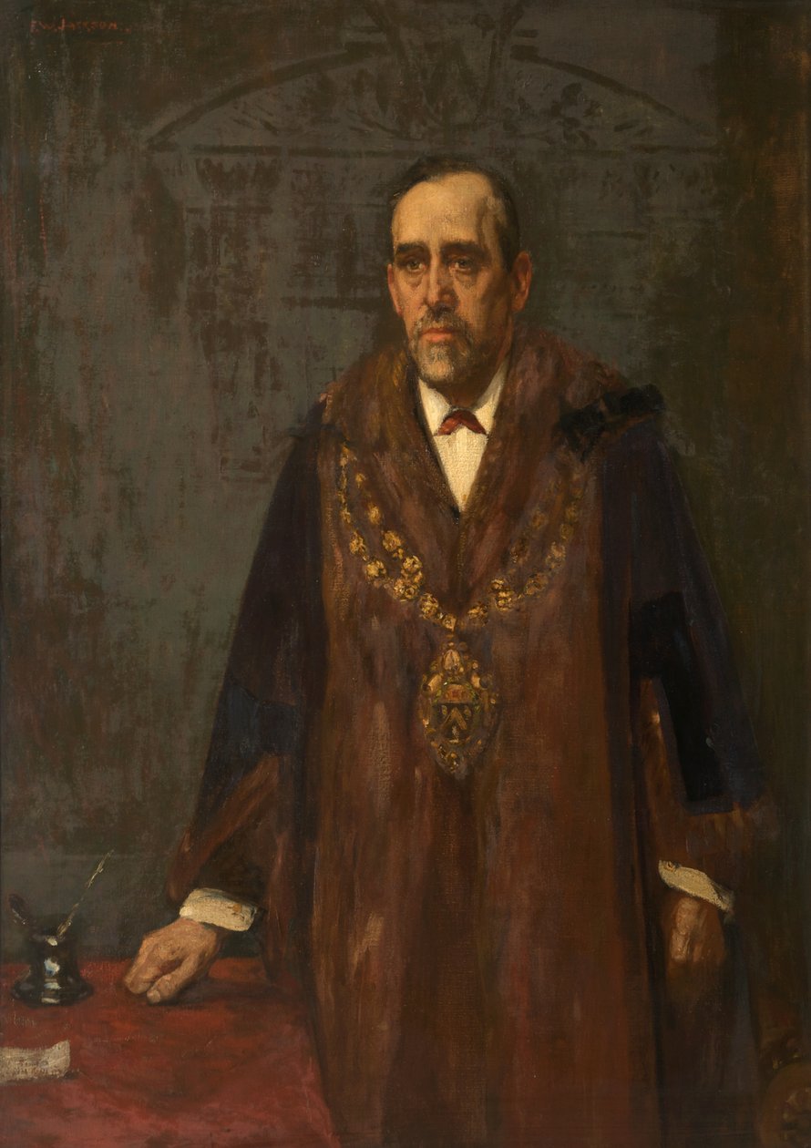 Portrét Jacksona Brierleyho, asi 1898-99 (olej na plátně) od Frederick William Jackson
