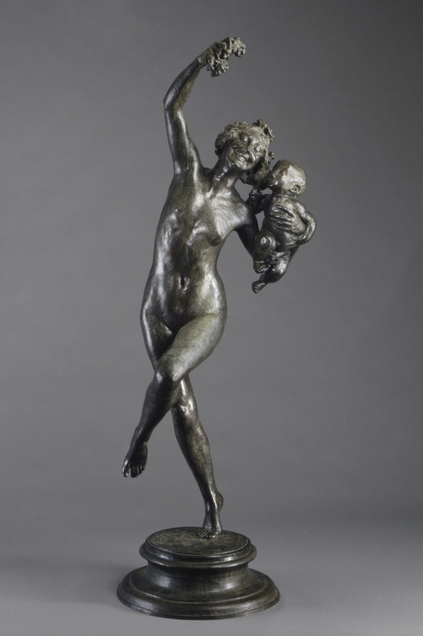 Bacchante a Faun kojenců od Frederick William MacMonnies