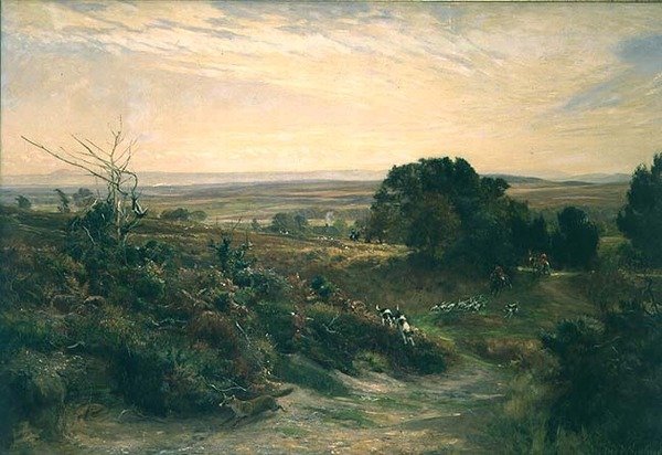 South Dorset Hunt na Eggerdon Hill od Frederick William Newton Whitehead