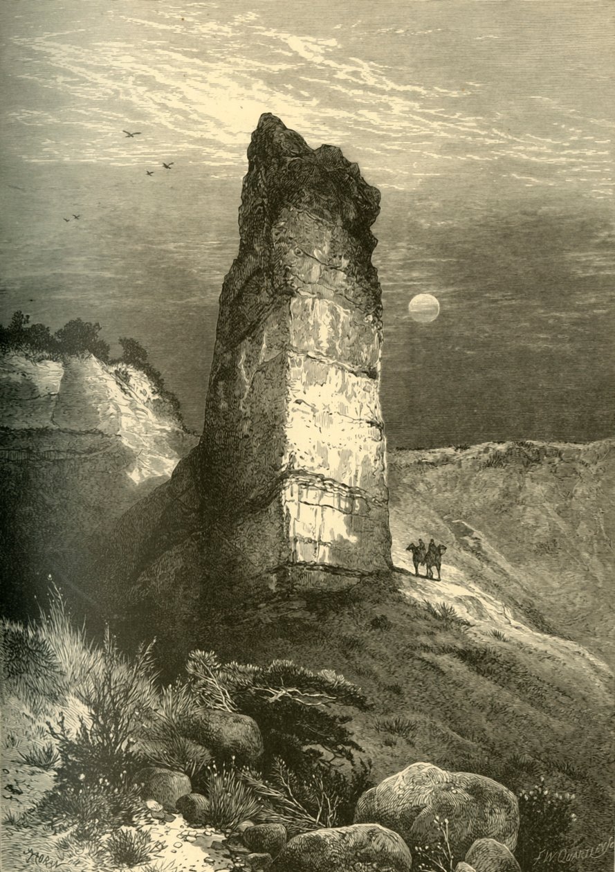 „Monument Rock, Echo Canyon“, 1874. od Frederick William Quartley