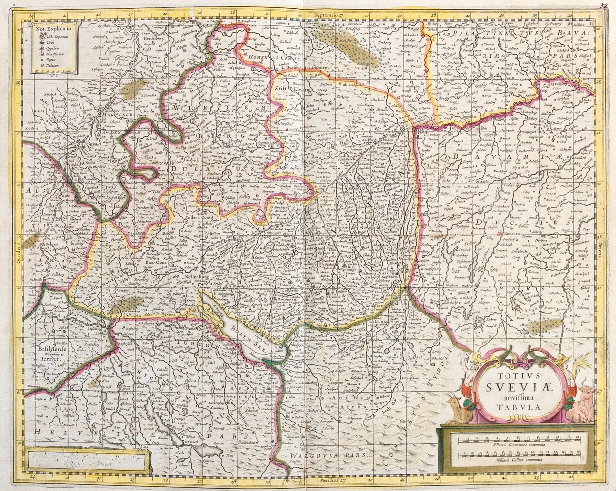 Bádensko-Württembersko, Bavorsko, Německo od Frederick de Wit