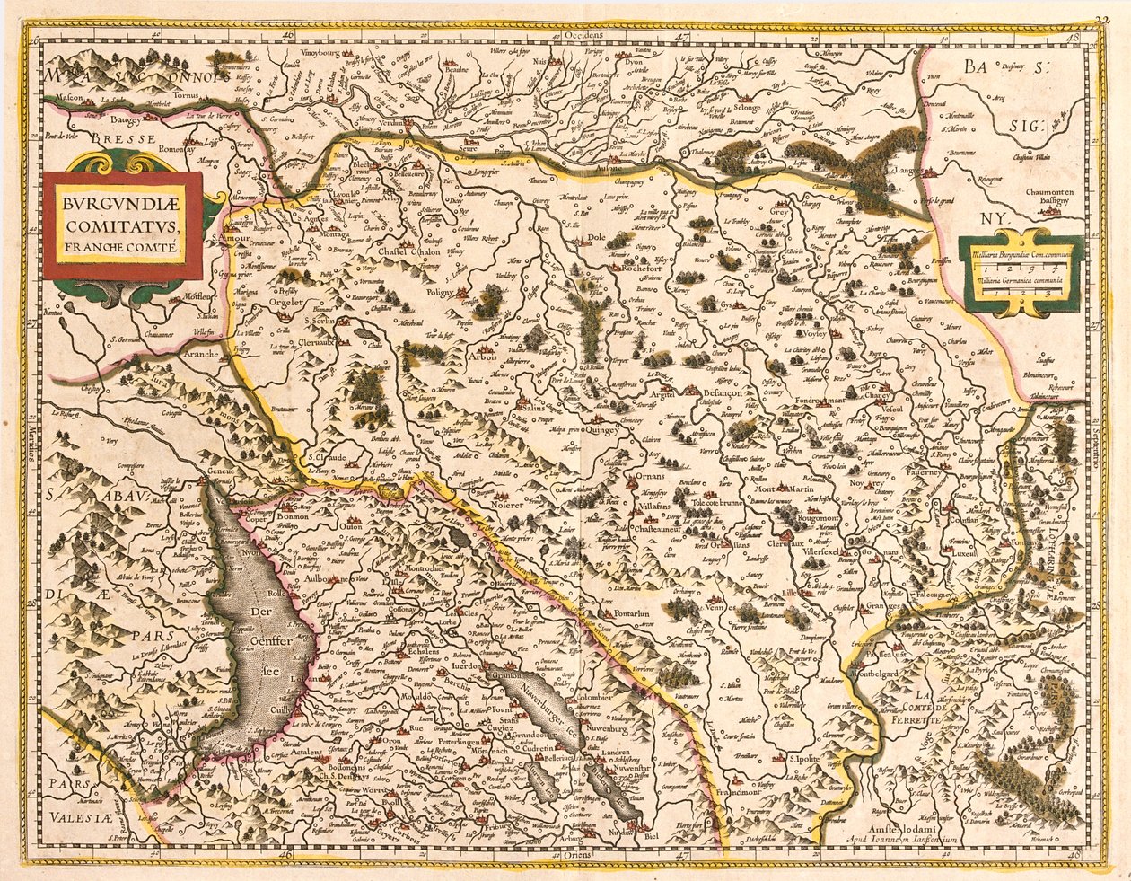 Franche-Comté, Francie od Frederick de Wit