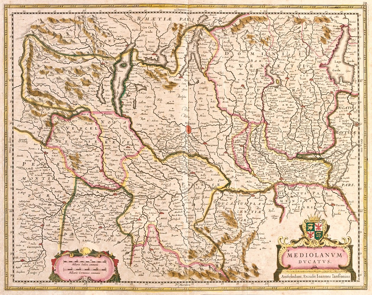 Lombardie, Itálie od Frederick de Wit